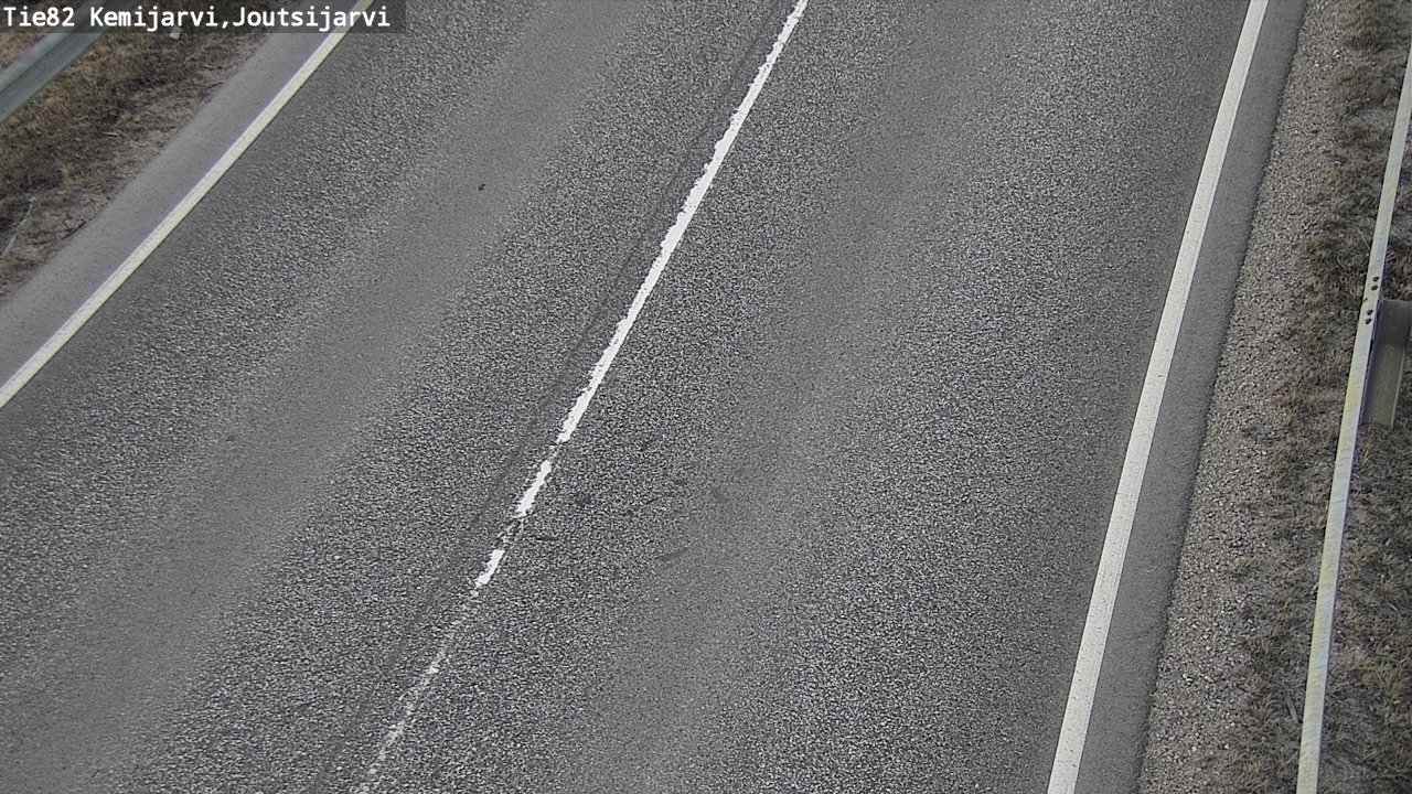 Weather Camera Image Road 82 Kemijärvi, Joutsijärvi, Kemijärvi, Lappi