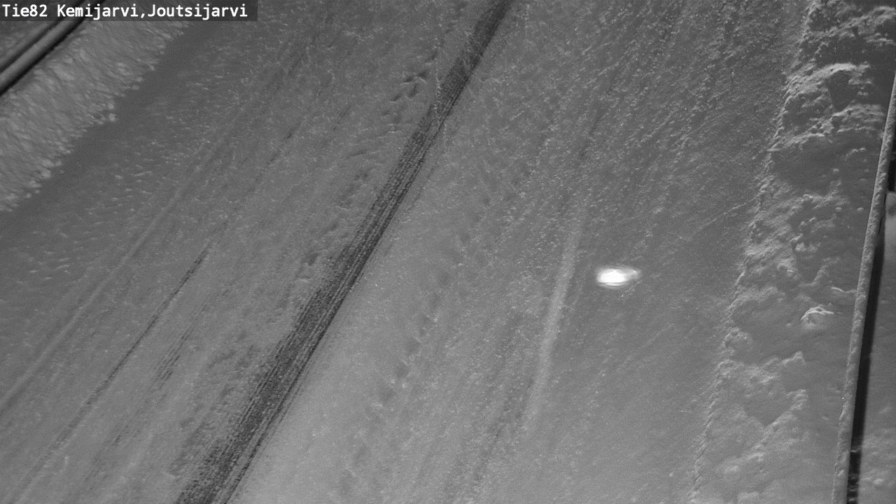 Weather Camera Image Road 82 Kemijärvi, Joutsijärvi, Kemijärvi, Lappi