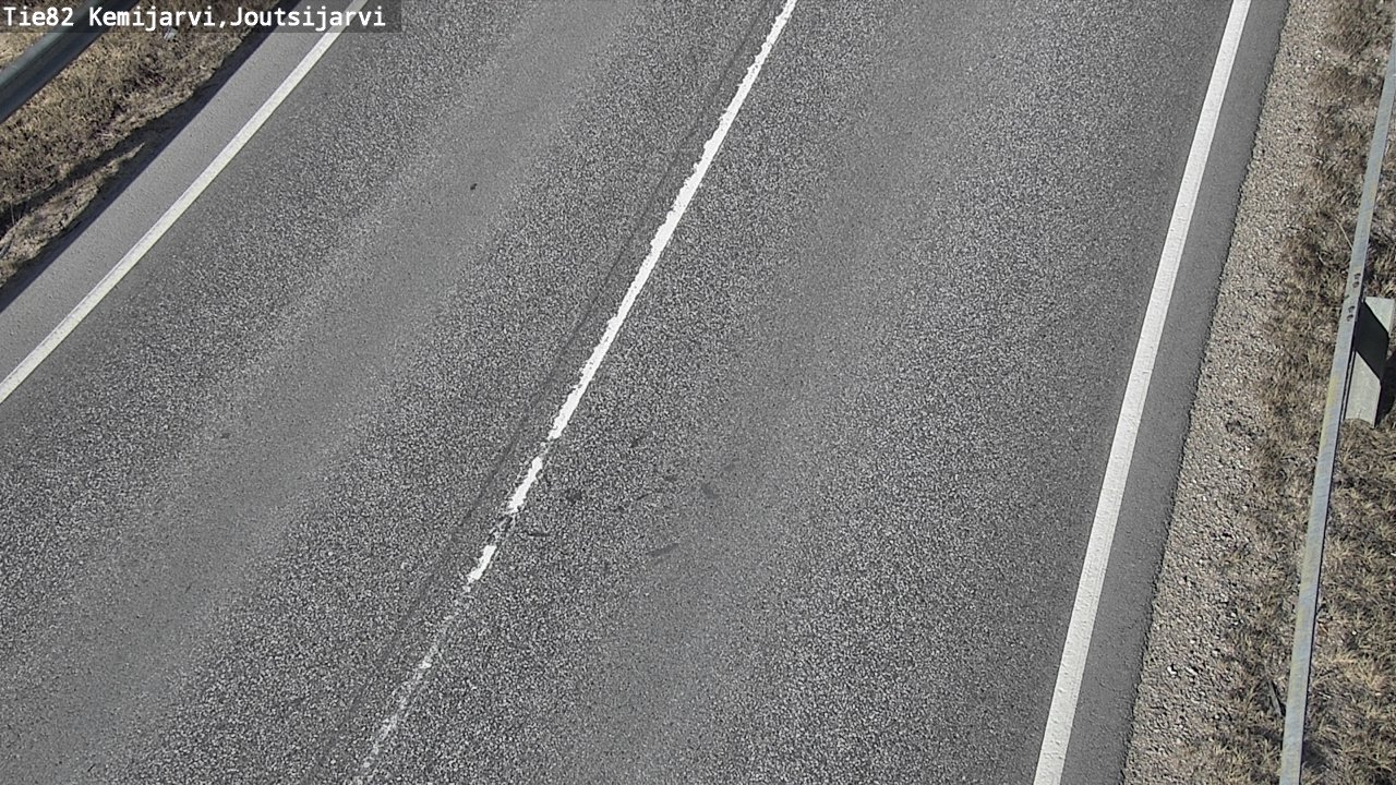 Weather Camera Image Väg 82 Kemijärvi, Joutsijärvi, Kemijärvi, Lappi