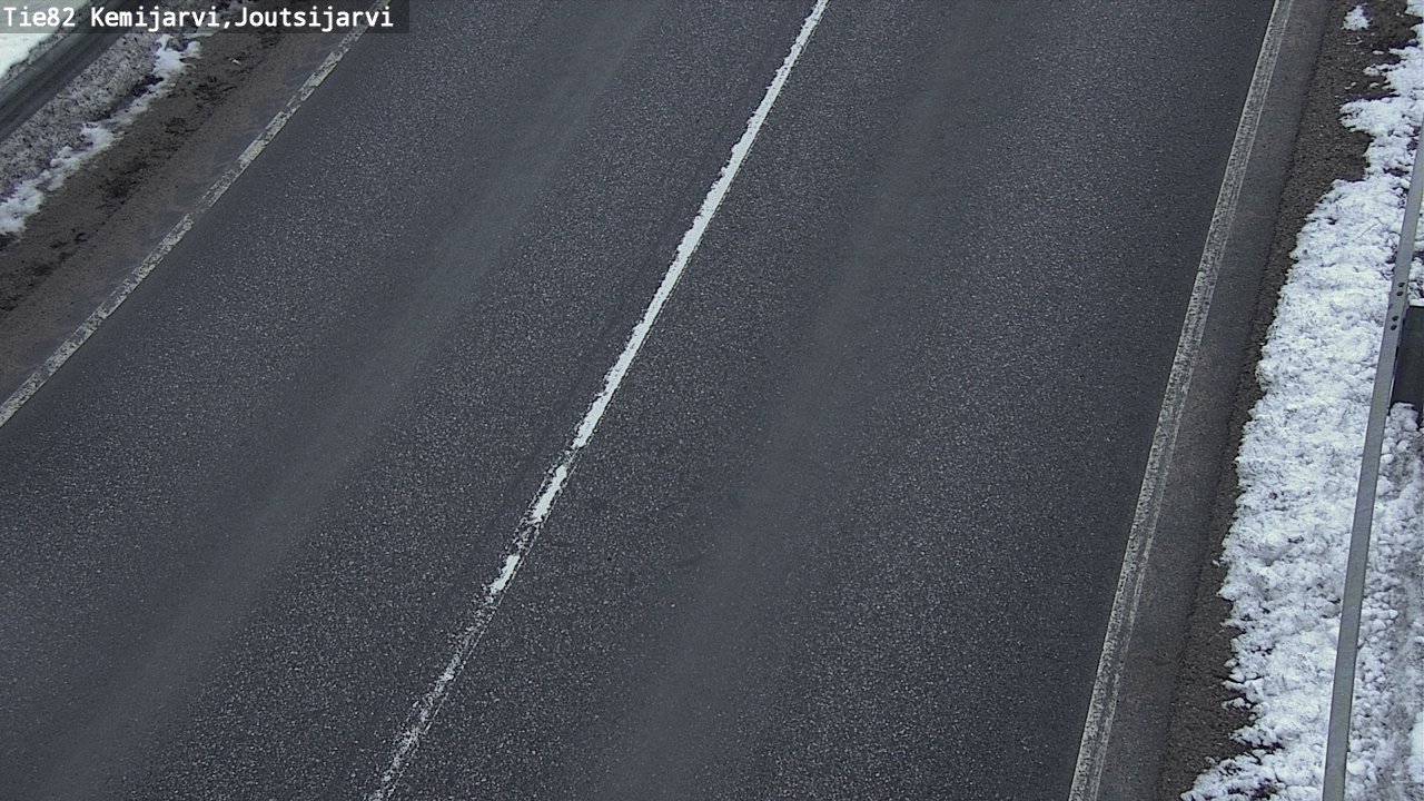 Weather Camera Image Väg 82 Kemijärvi, Joutsijärvi, Kemijärvi, Lappi