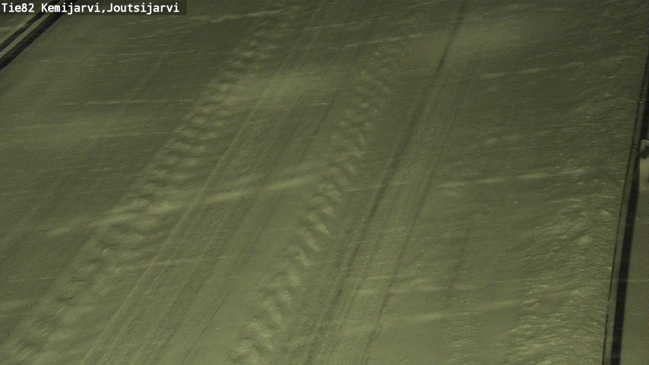 Weather Camera Image Road 82 Kemijärvi, Joutsijärvi, Kemijärvi, Lappi