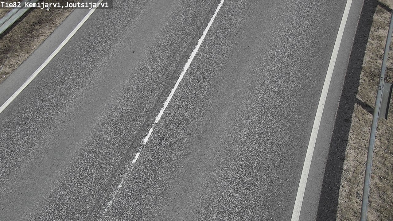 Weather Camera Image Väg 82 Kemijärvi, Joutsijärvi, Kemijärvi, Lappi