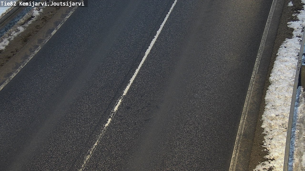 Weather Camera Image Väg 82 Kemijärvi, Joutsijärvi, Kemijärvi, Lappi
