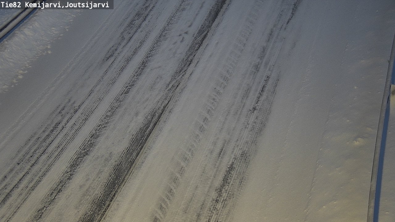 Weather Camera Image Road 82 Kemijärvi, Joutsijärvi, Kemijärvi, Lappi