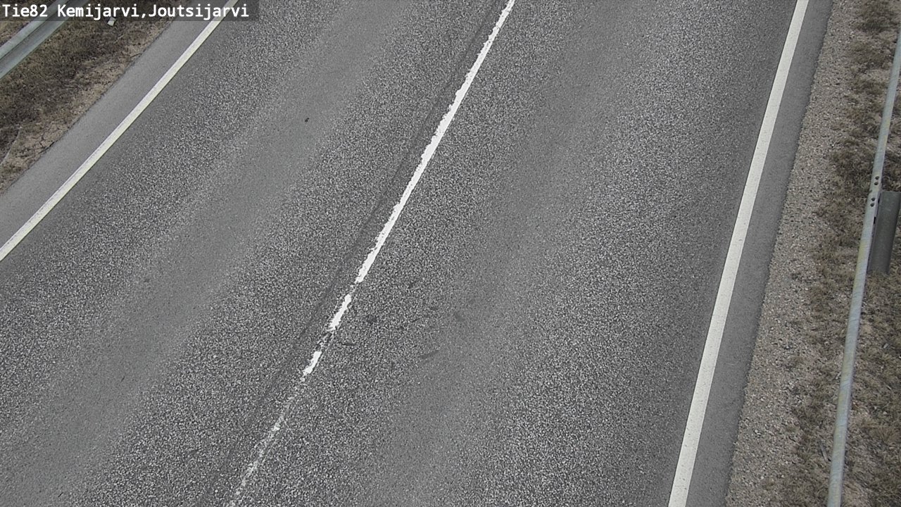 Weather Camera Image Väg 82 Kemijärvi, Joutsijärvi, Kemijärvi, Lappi