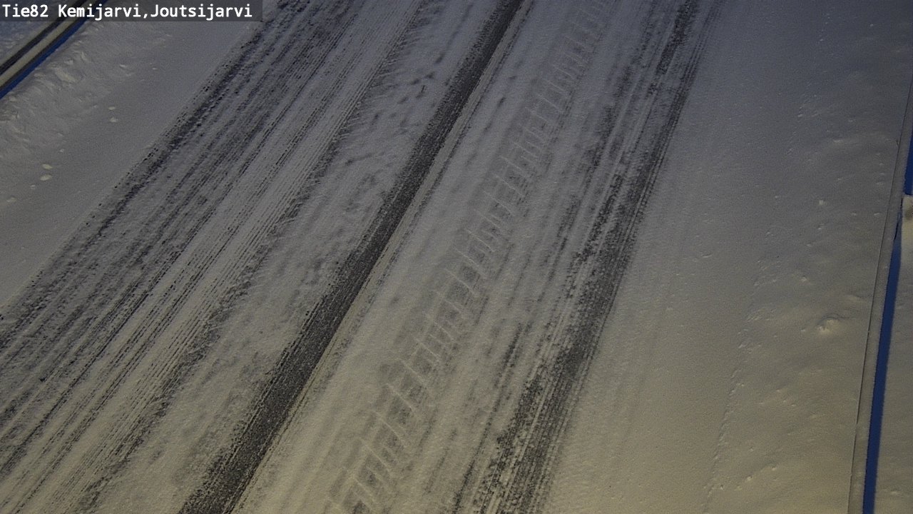 Weather Camera Image Road 82 Kemijärvi, Joutsijärvi, Kemijärvi, Lappi