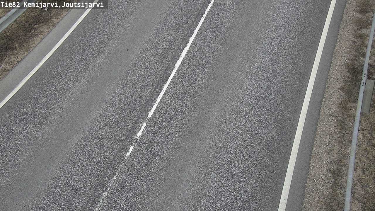 Weather Camera Image Väg 82 Kemijärvi, Joutsijärvi, Kemijärvi, Lappi