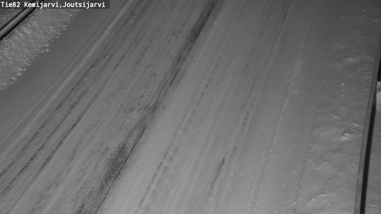 Weather Camera Image Road 82 Kemijärvi, Joutsijärvi, Kemijärvi, Lappi