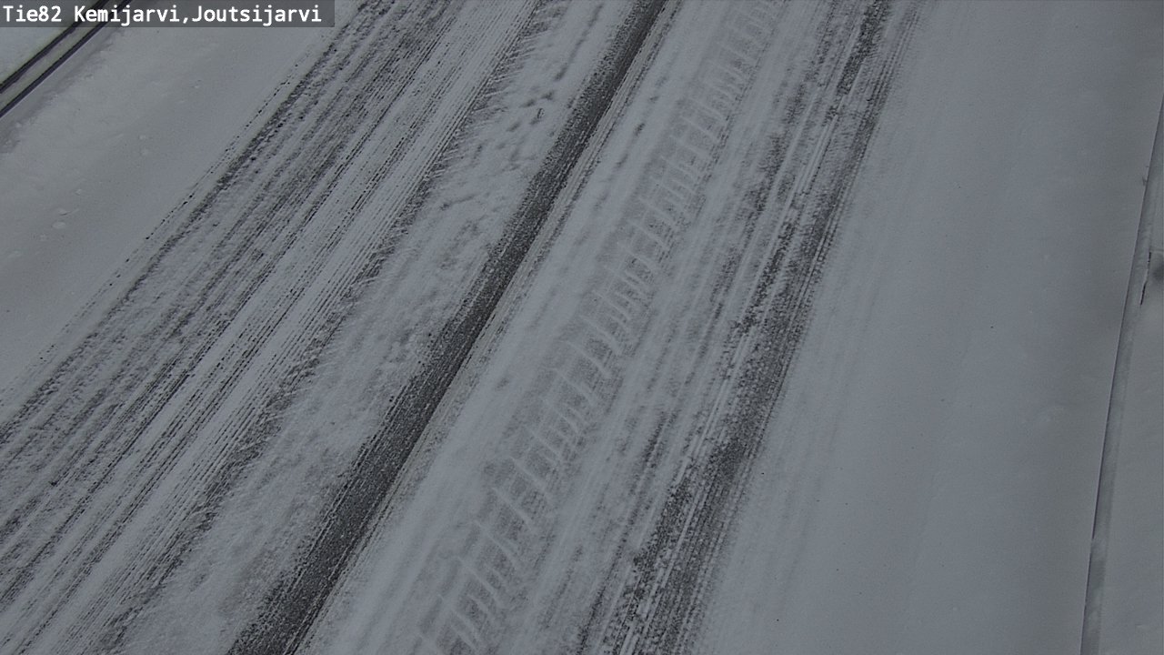 Weather Camera Image Road 82 Kemijärvi, Joutsijärvi, Kemijärvi, Lappi