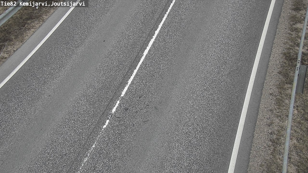 Weather Camera Image Väg 82 Kemijärvi, Joutsijärvi, Kemijärvi, Lappi