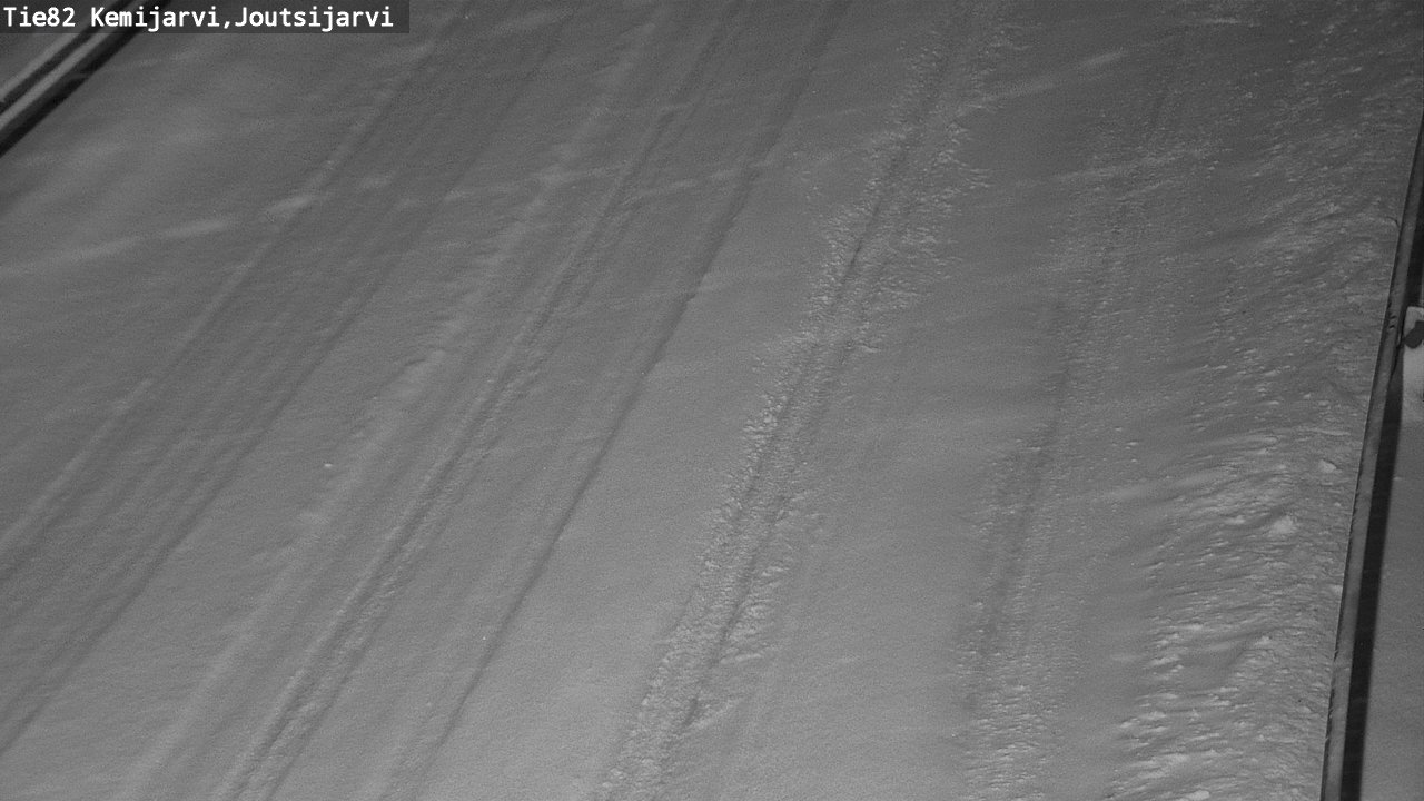 Weather Camera Image Road 82 Kemijärvi, Joutsijärvi, Kemijärvi, Lappi