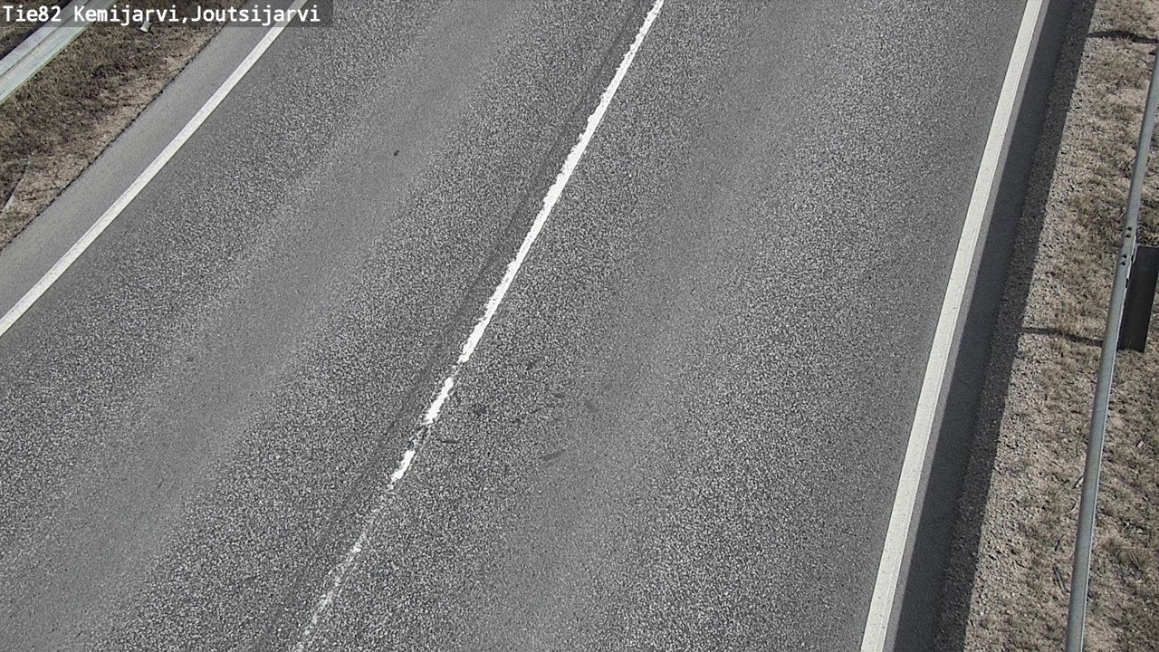 Weather Camera Image Väg 82 Kemijärvi, Joutsijärvi, Kemijärvi, Lappi