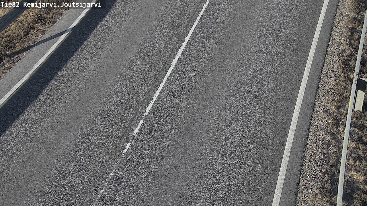 Weather Camera Image Väg 82 Kemijärvi, Joutsijärvi, Kemijärvi, Lappi