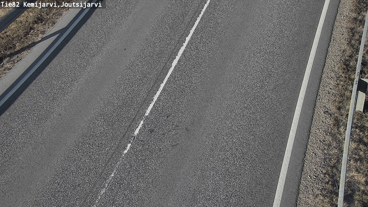 Weather Camera Image Väg 82 Kemijärvi, Joutsijärvi, Kemijärvi, Lappi