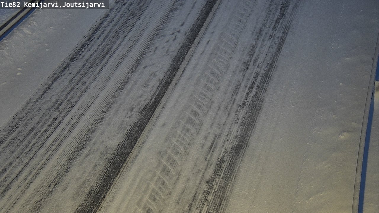 Weather Camera Image Road 82 Kemijärvi, Joutsijärvi, Kemijärvi, Lappi