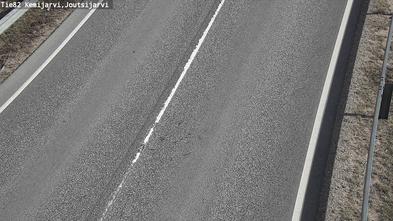 Weather Camera Image Väg 82 Kemijärvi, Joutsijärvi, Kemijärvi, Lappi