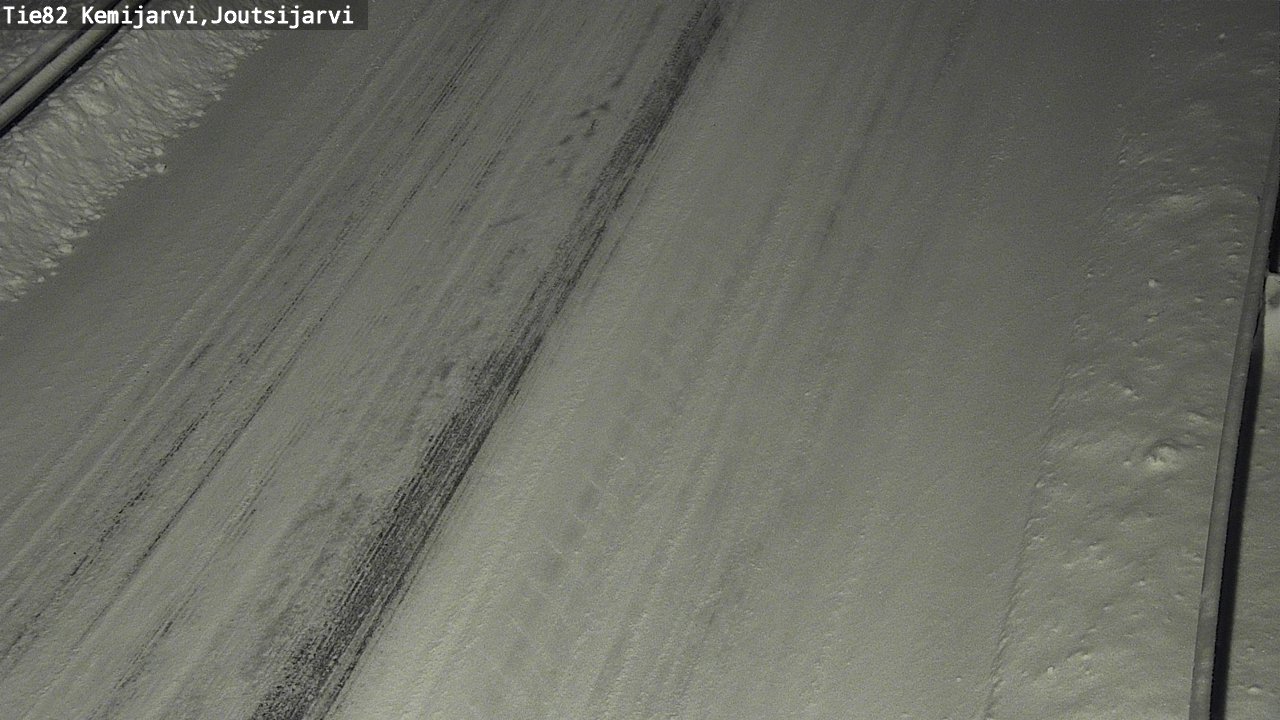 Weather Camera Image Road 82 Kemijärvi, Joutsijärvi, Kemijärvi, Lappi