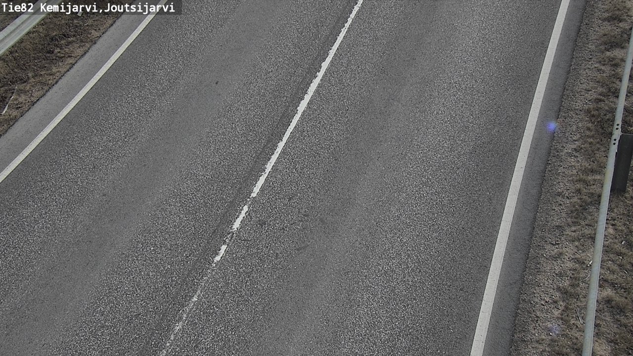 Weather Camera Image Väg 82 Kemijärvi, Joutsijärvi, Kemijärvi, Lappi