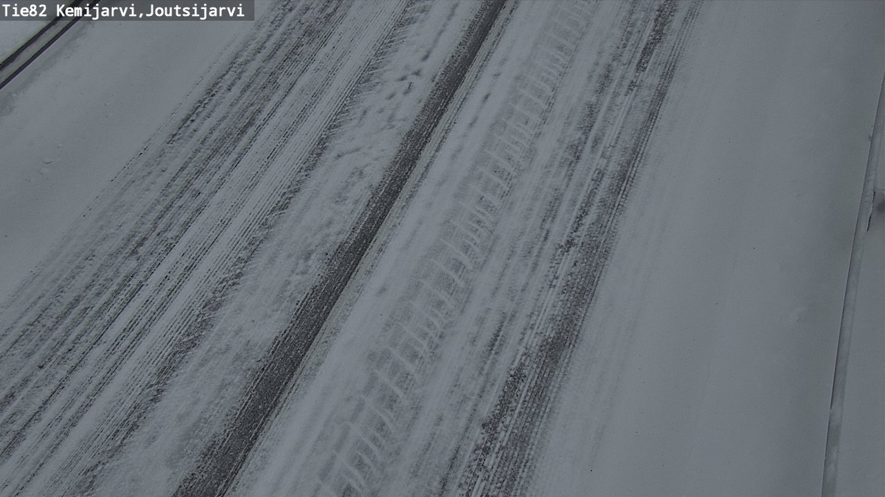 Weather Camera Image Road 82 Kemijärvi, Joutsijärvi, Kemijärvi, Lappi