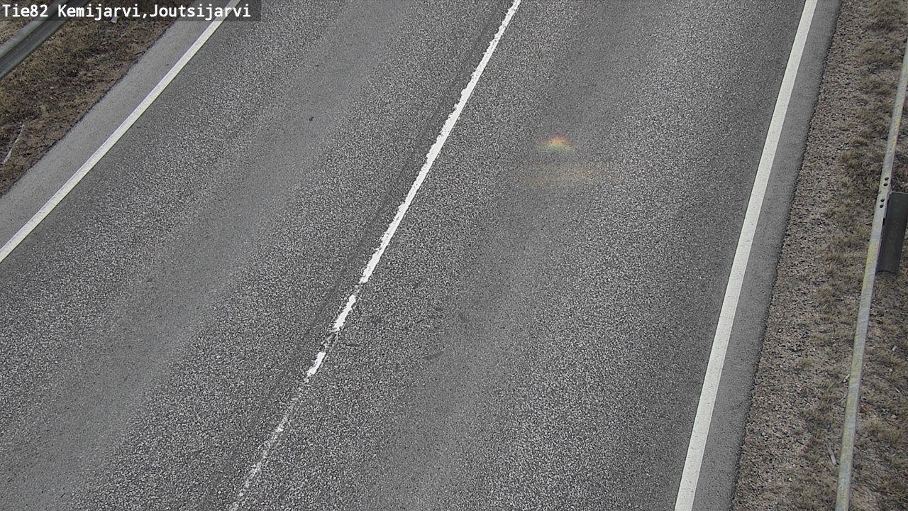 Weather Camera Image Väg 82 Kemijärvi, Joutsijärvi, Kemijärvi, Lappi