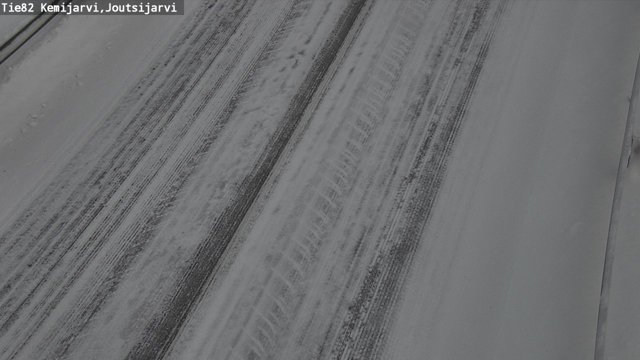 Weather Camera Image Road 82 Kemijärvi, Joutsijärvi, Kemijärvi, Lappi