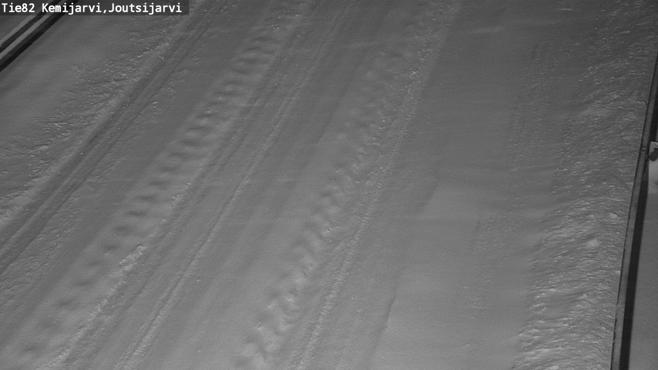 Weather Camera Image Road 82 Kemijärvi, Joutsijärvi, Kemijärvi, Lappi