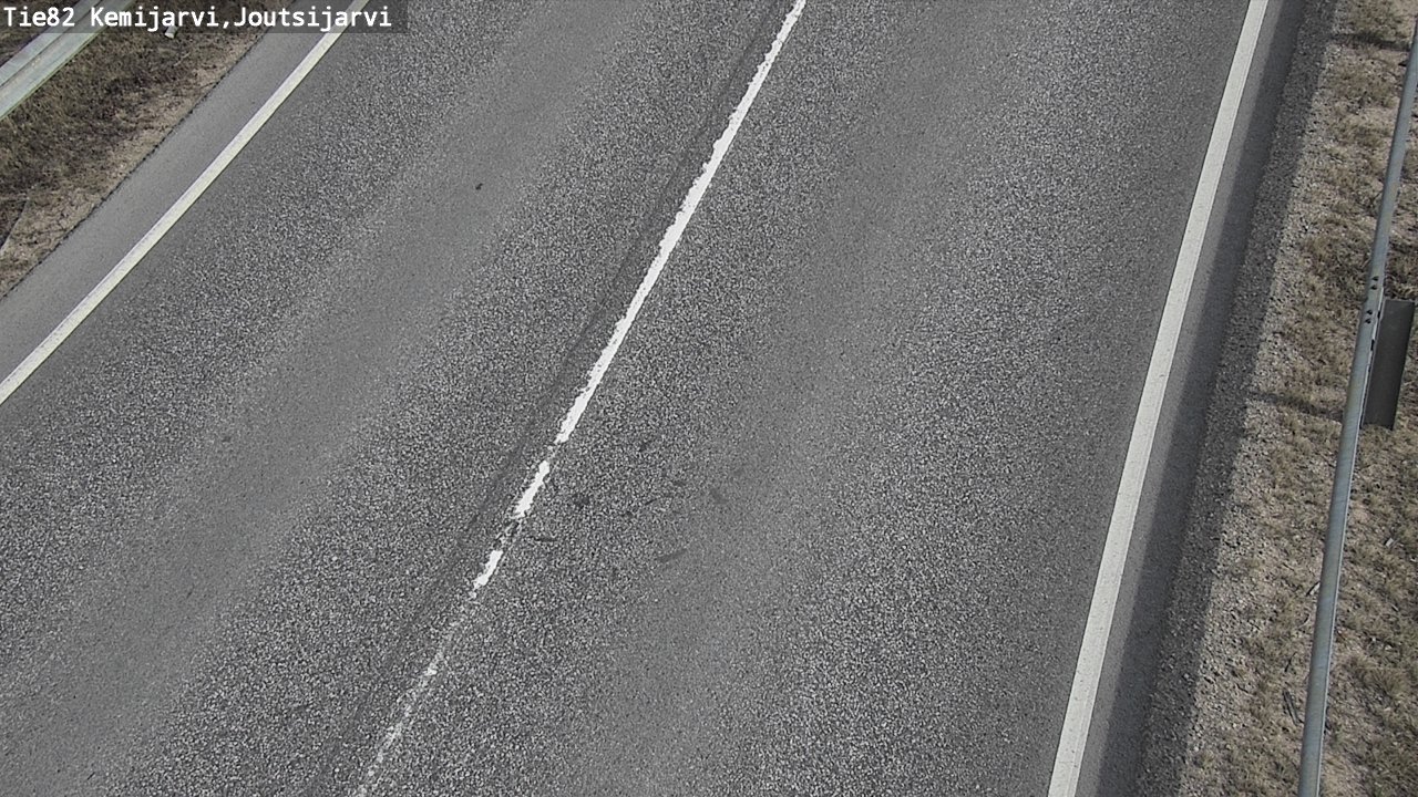 Weather Camera Image Road 82 Kemijärvi, Joutsijärvi, Kemijärvi, Lappi