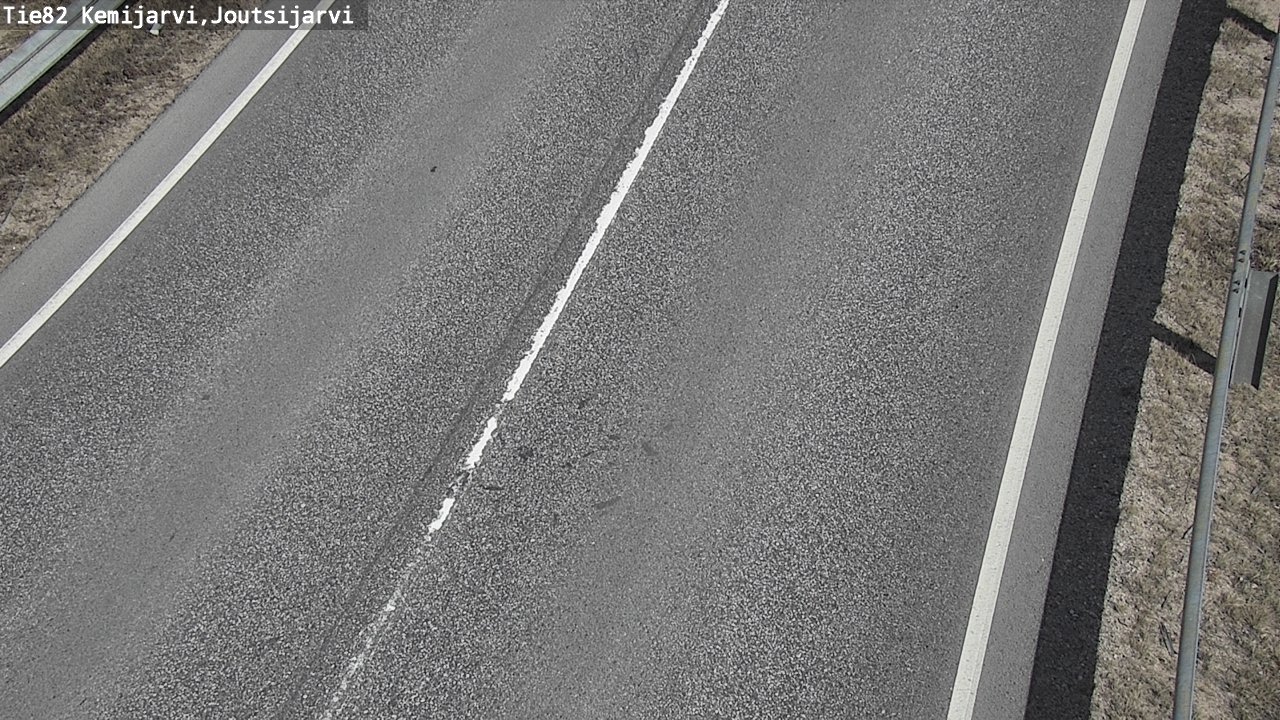 Weather Camera Image Väg 82 Kemijärvi, Joutsijärvi, Kemijärvi, Lappi