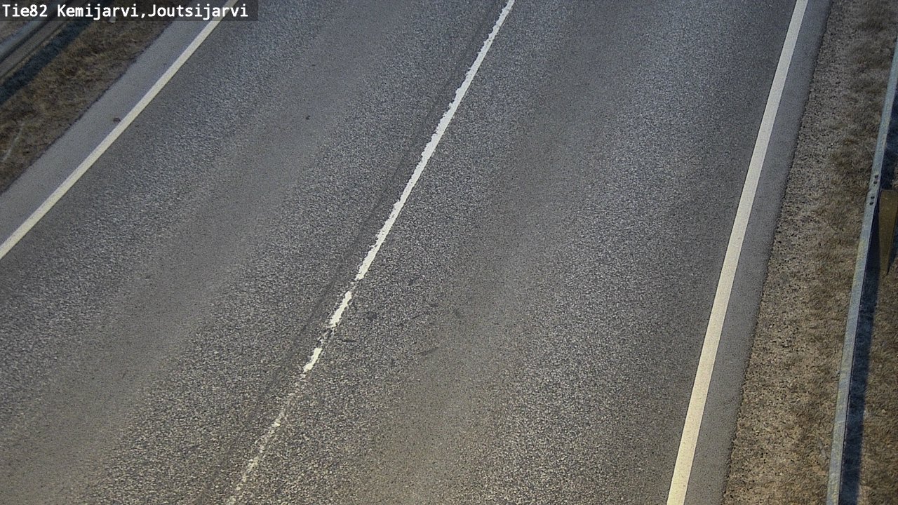 Weather Camera Image Väg 82 Kemijärvi, Joutsijärvi, Kemijärvi, Lappi