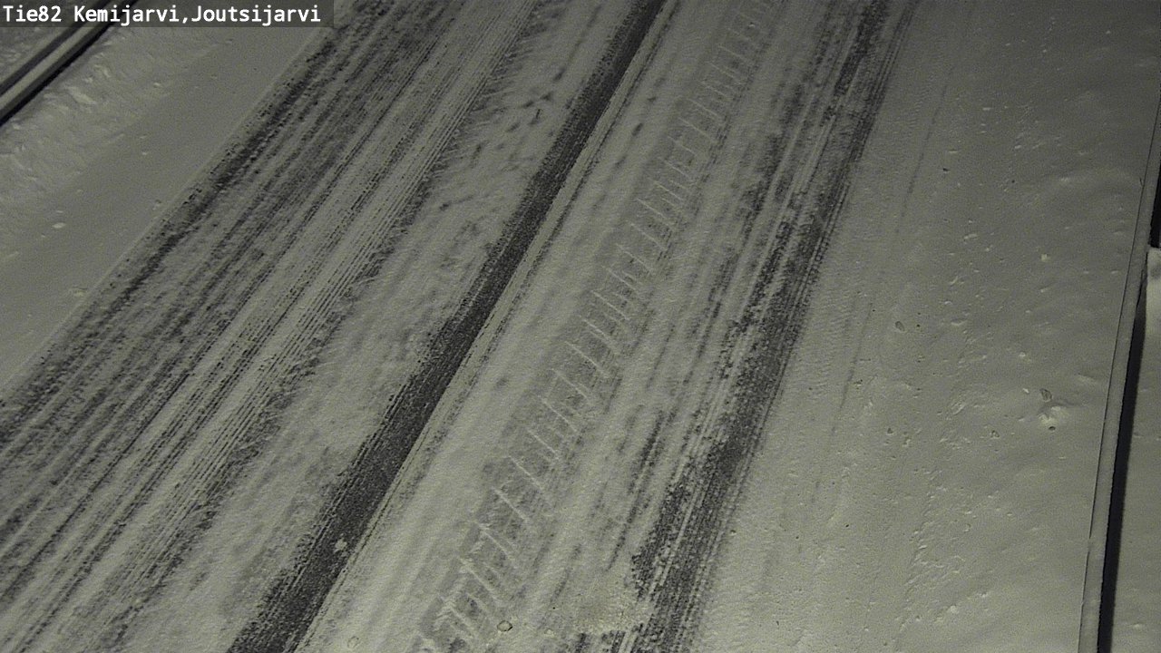 Weather Camera Image Väg 82 Kemijärvi, Joutsijärvi, Kemijärvi, Lappi