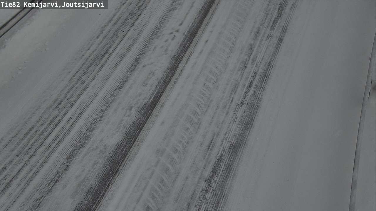 Weather Camera Image Road 82 Kemijärvi, Joutsijärvi, Kemijärvi, Lappi