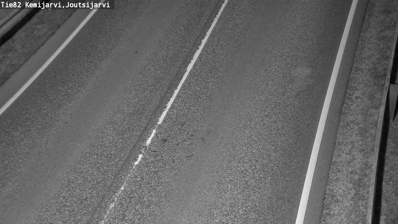 Weather Camera Image Väg 82 Kemijärvi, Joutsijärvi, Kemijärvi, Lappi