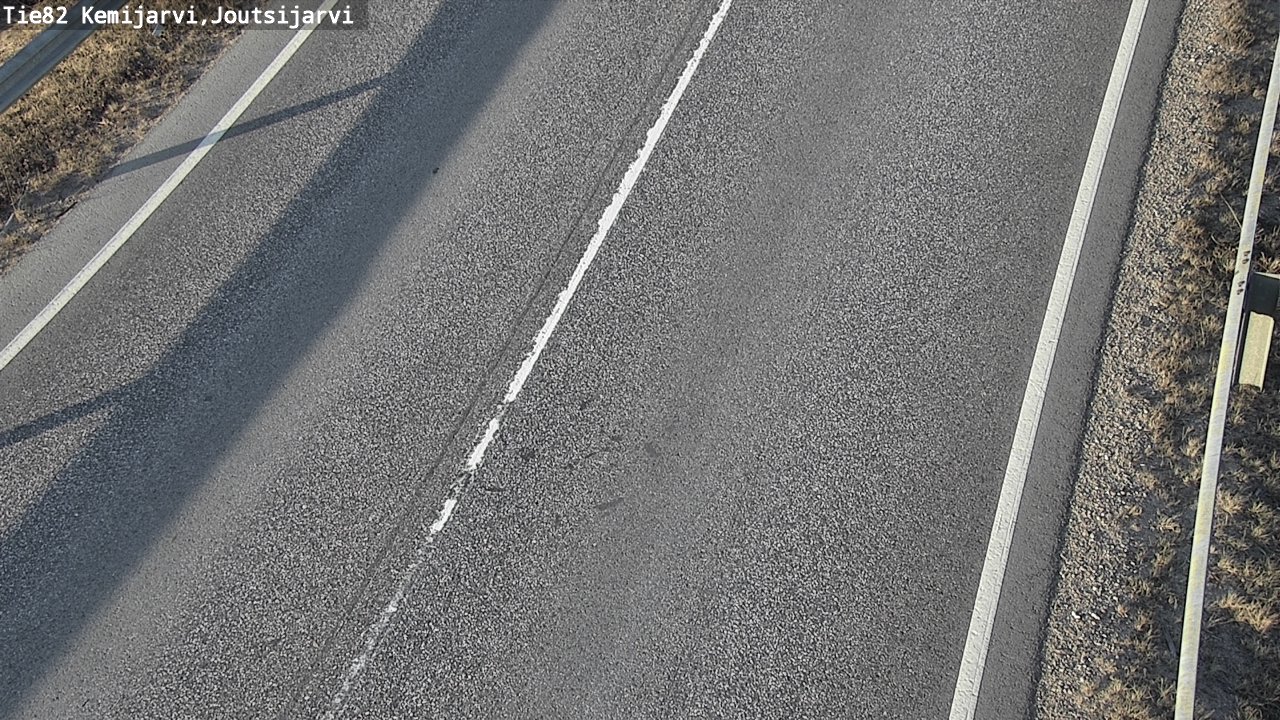 Weather Camera Image Väg 82 Kemijärvi, Joutsijärvi, Kemijärvi, Lappi