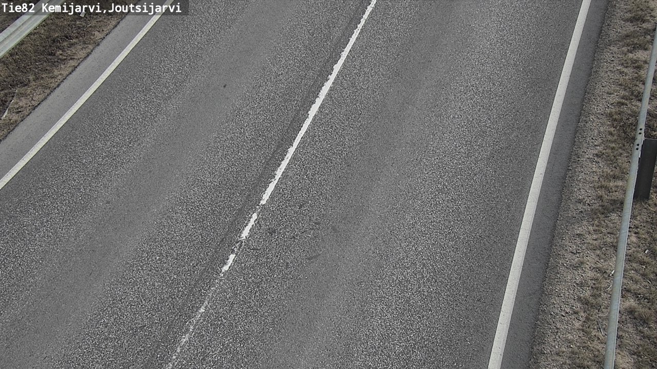 Weather Camera Image Väg 82 Kemijärvi, Joutsijärvi, Kemijärvi, Lappi