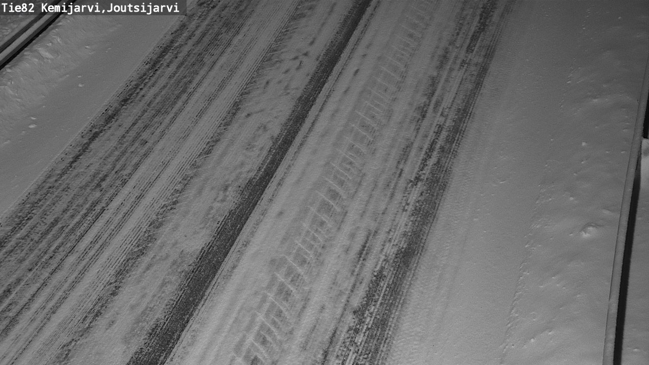 Weather Camera Image Väg 82 Kemijärvi, Joutsijärvi, Kemijärvi, Lappi