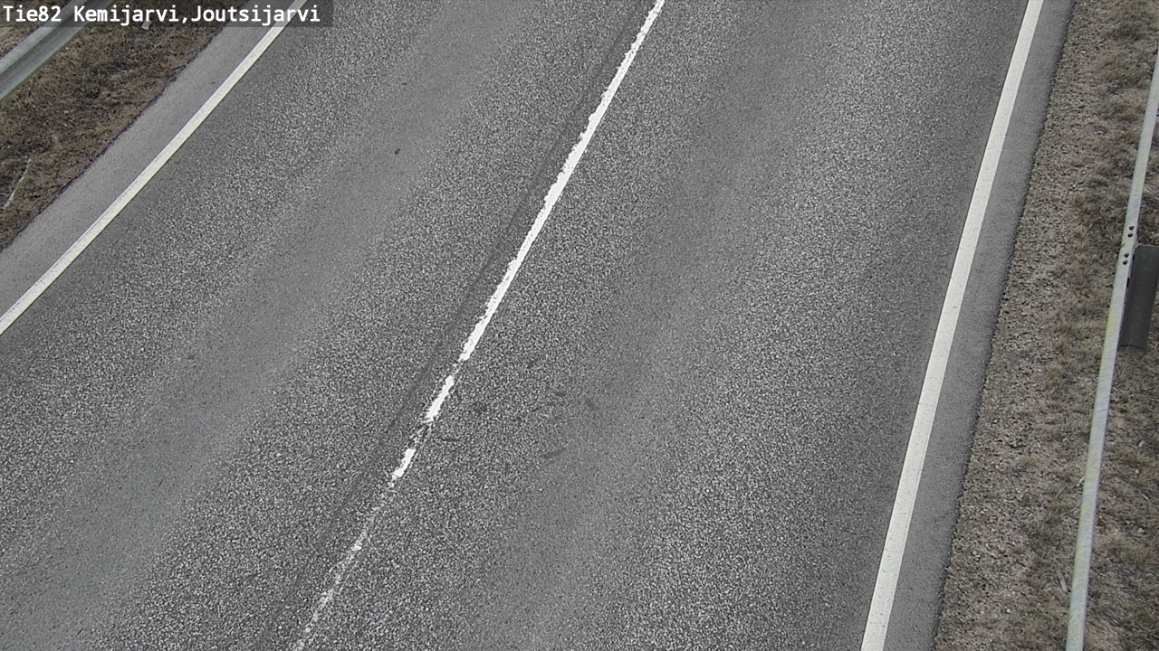 Weather Camera Image Väg 82 Kemijärvi, Joutsijärvi, Kemijärvi, Lappi