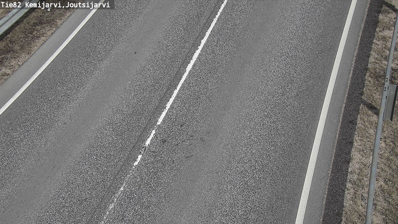 Weather Camera Image Väg 82 Kemijärvi, Joutsijärvi, Kemijärvi, Lappi