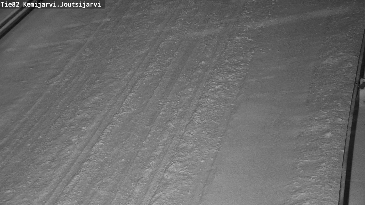 Weather Camera Image Road 82 Kemijärvi, Joutsijärvi, Kemijärvi, Lappi