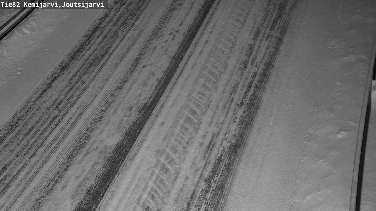 Weather Camera Image Väg 82 Kemijärvi, Joutsijärvi, Kemijärvi, Lappi