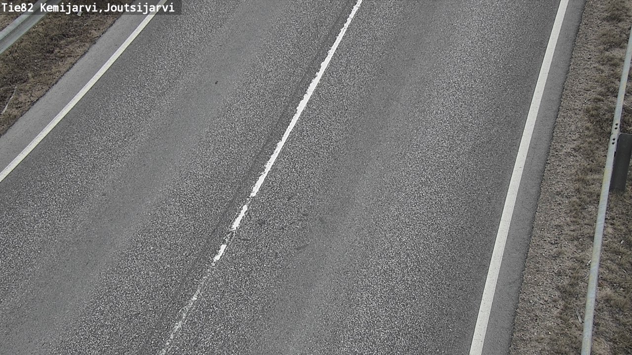 Weather Camera Image Väg 82 Kemijärvi, Joutsijärvi, Kemijärvi, Lappi