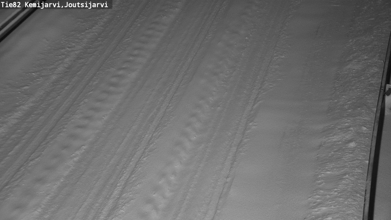 Weather Camera Image Road 82 Kemijärvi, Joutsijärvi, Kemijärvi, Lappi