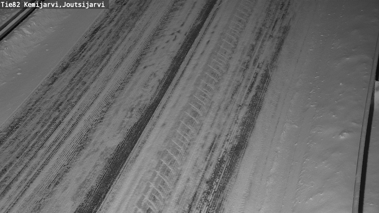 Weather Camera Image Väg 82 Kemijärvi, Joutsijärvi, Kemijärvi, Lappi