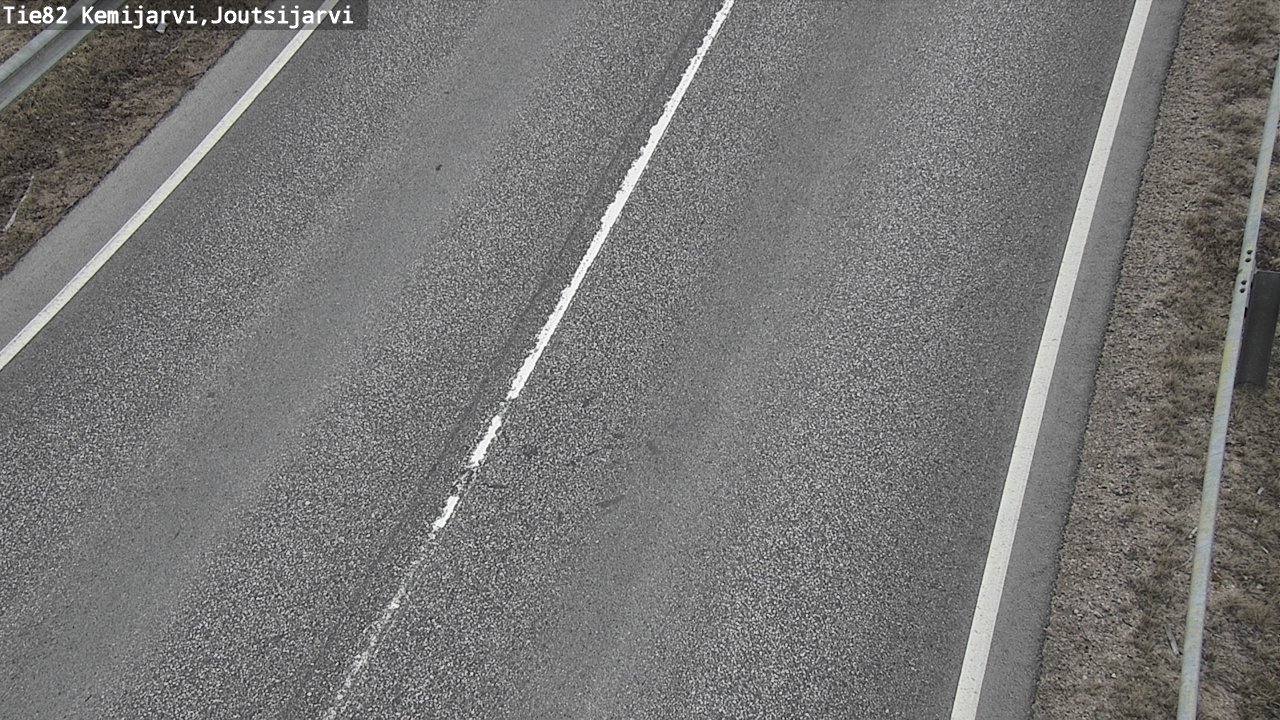 Weather Camera Image Väg 82 Kemijärvi, Joutsijärvi, Kemijärvi, Lappi