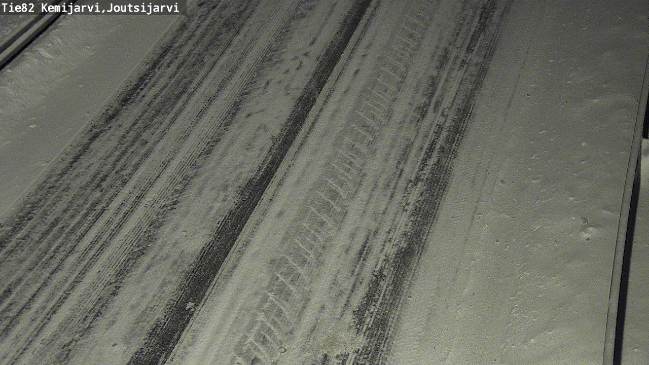 Weather Camera Image Väg 82 Kemijärvi, Joutsijärvi, Kemijärvi, Lappi