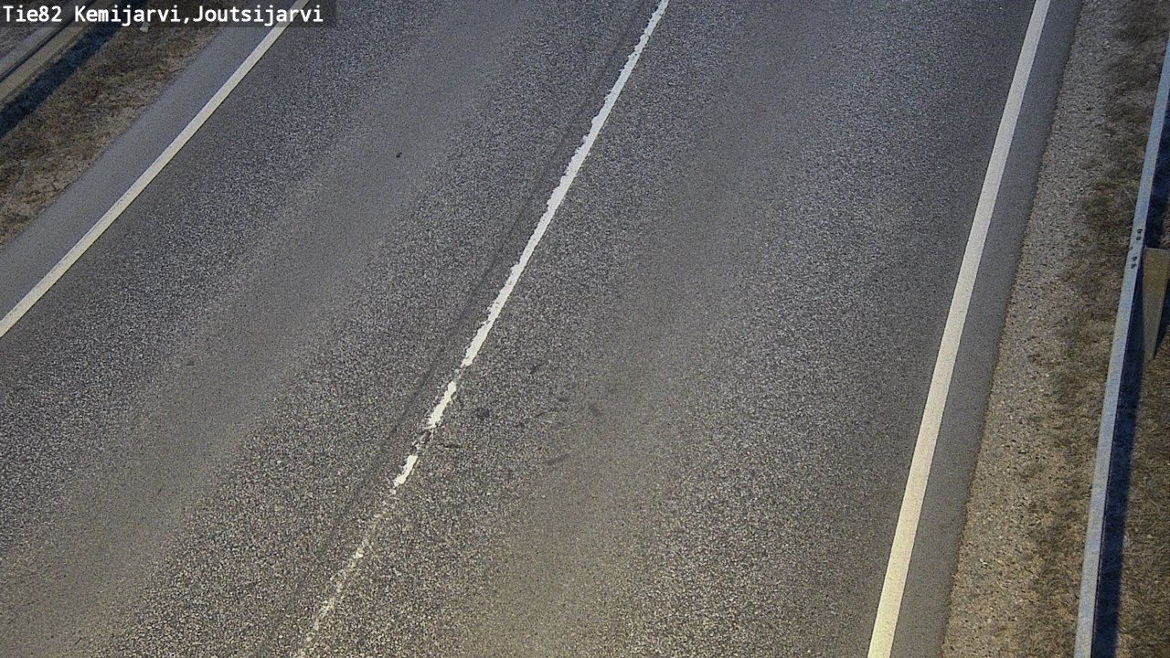 Weather Camera Image Road 82 Kemijärvi, Joutsijärvi, Kemijärvi, Lappi