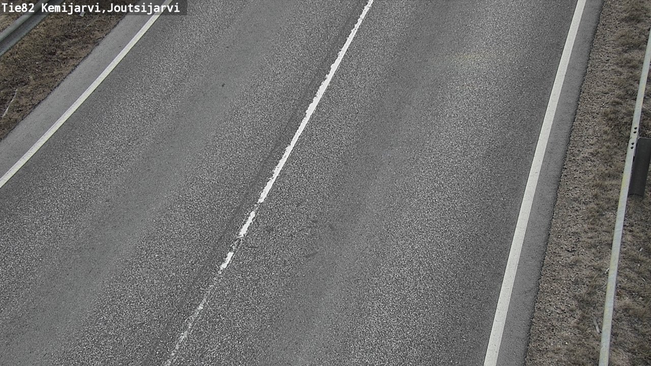 Weather Camera Image Väg 82 Kemijärvi, Joutsijärvi, Kemijärvi, Lappi