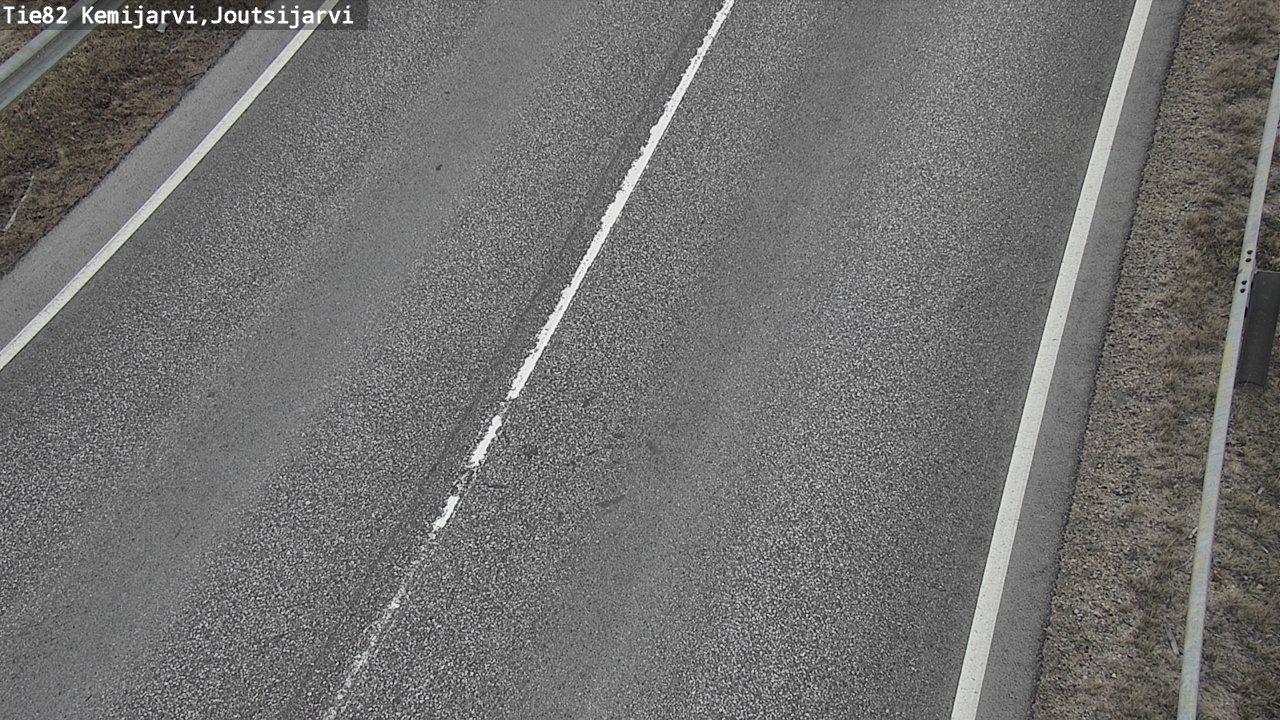 Weather Camera Image Väg 82 Kemijärvi, Joutsijärvi, Kemijärvi, Lappi