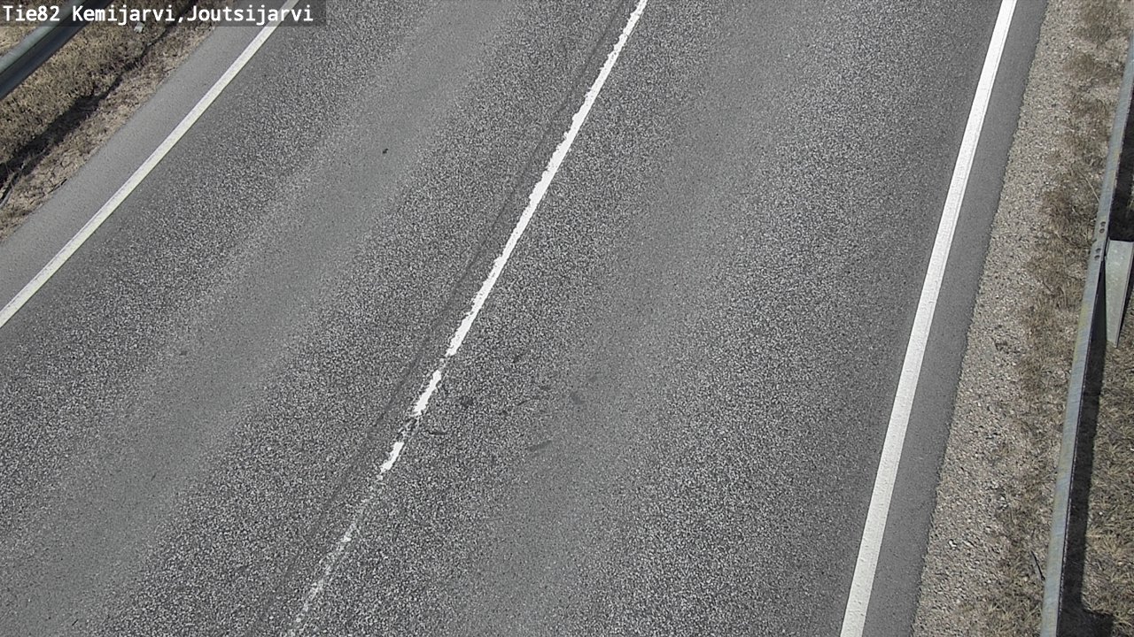 Weather Camera Image Väg 82 Kemijärvi, Joutsijärvi, Kemijärvi, Lappi