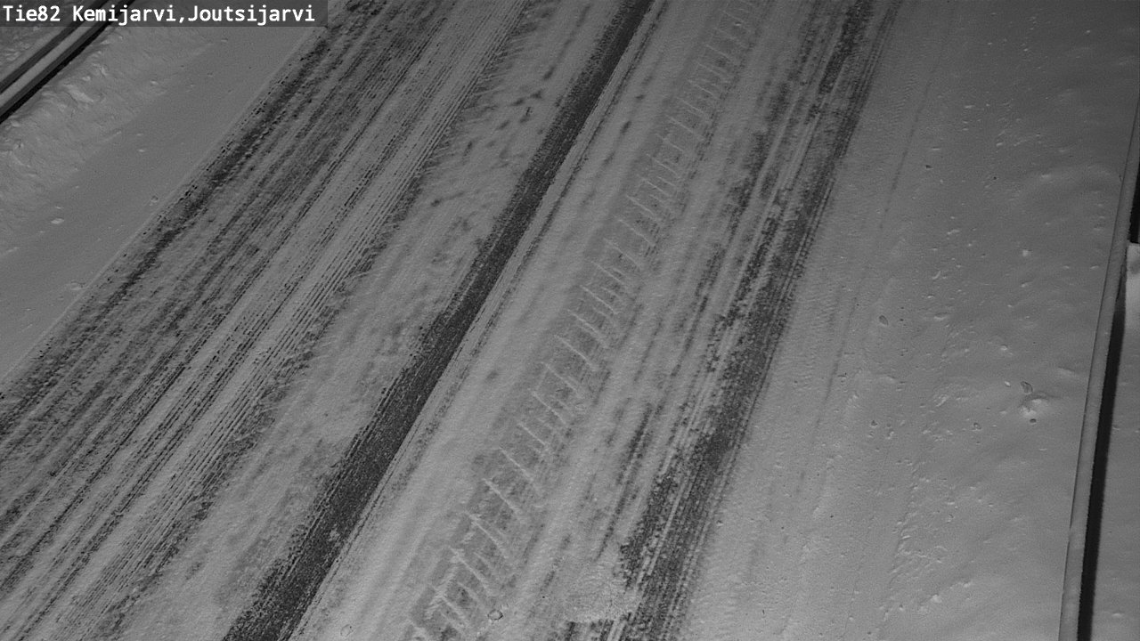 Weather Camera Image Väg 82 Kemijärvi, Joutsijärvi, Kemijärvi, Lappi