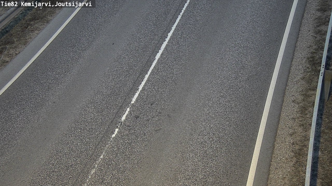 Weather Camera Image Road 82 Kemijärvi, Joutsijärvi, Kemijärvi, Lappi